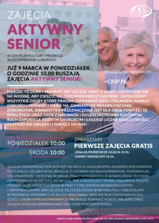 Zapraszamy na nowe Zajęcia – Aktywny Senior!