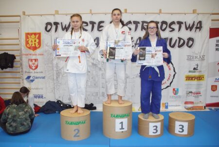 Jasielskie podium judoków