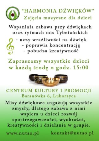 ZAJĘCIA MUZYCZNE DLA DZIECI – „HARMONIA DŹWIĘKÓW”